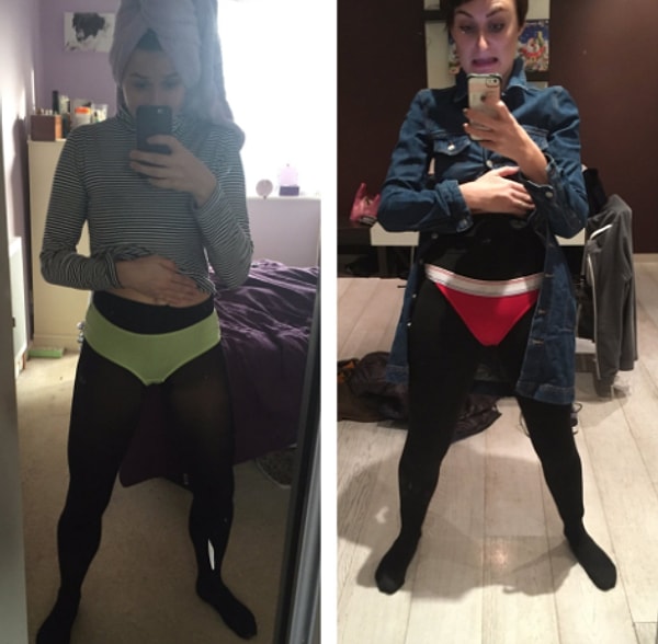 12. Знакомо, девочки? А как еще удержать эти колготки так, чтобы они не спадали!