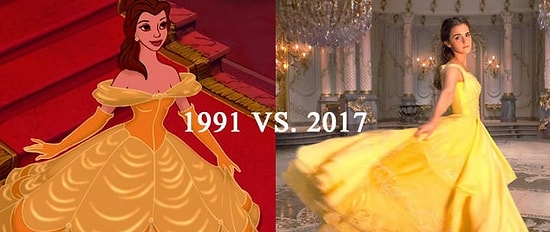 'Beauty and the Beast'in 1991 ve 2017 Yapımlarının Sahne Sahne Karşılaştırılması