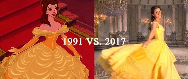 'Beauty and the Beast'in 1991 ve 2017 Yapımlarının Sahne Sahne Karşılaştırılması