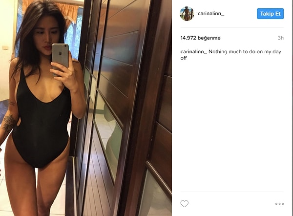 4. А в свои выходные дни она делится соблазнительными снимками в Инстаграме, на который подписано уже около 400 тысяч человек