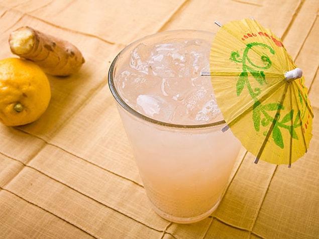 5. Limon+Zencefil+Toz Şeker+Su+Tonik