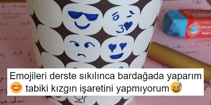 Derste Sıkılınca Yaratıcılığın Yüzüne Yüzüne Vuranlardan 14 Komik Paylaşım