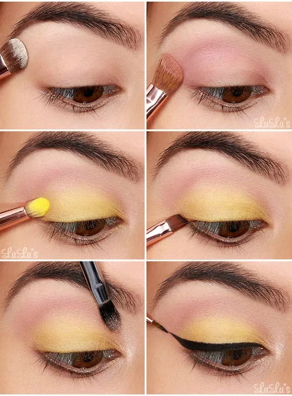 8. Такой яркий канареечный макияж поднимет настроение даже в самый дождливый день! 💥