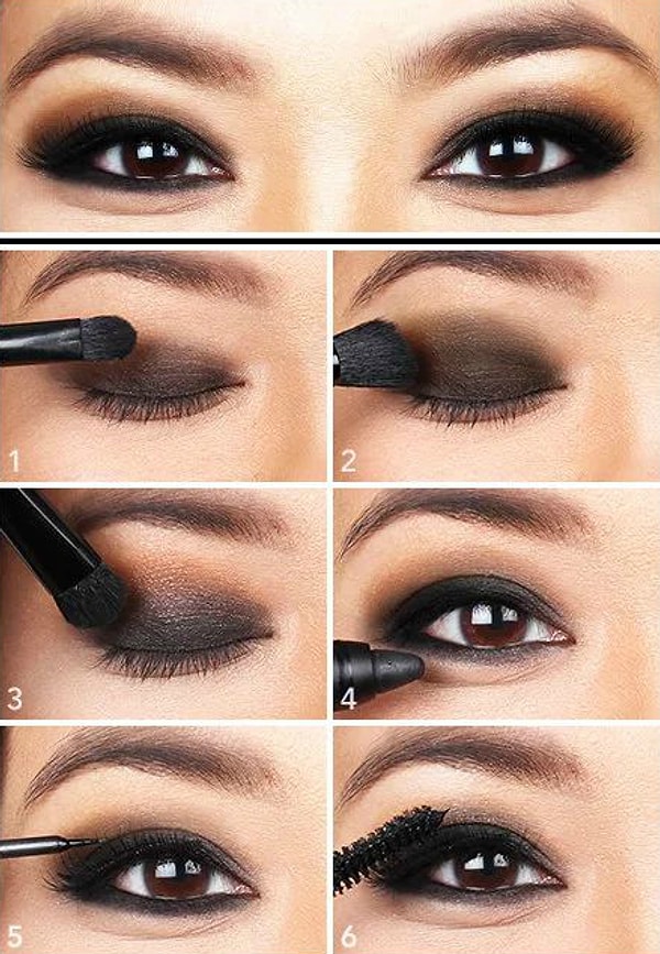 9. Классические смоки — один из самых сложных видов макияжа, но пошаговая инструкция тебе точно поможет: