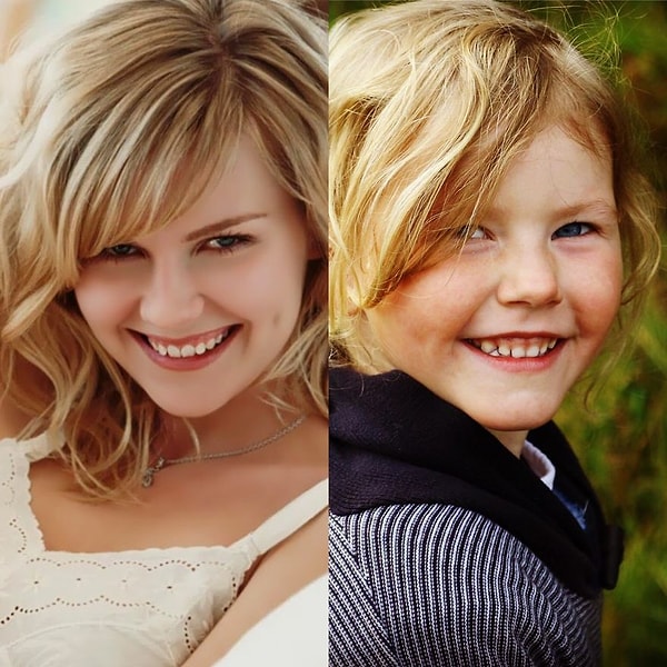 11. Сложно решить, у кого улыбка милее, у Кирстен Данст или у ее маленького двойника?