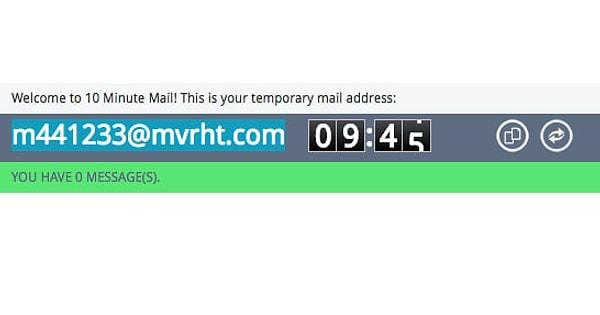 4. Mail kutunuzun dolmasını önlemek için, internet sitelerine kayıt olurken "Ten Minutes Mail" sitesini kullanabilirsiniz. Bu sayede üye olabileceksiniz ve internet sitelerinden gelen gereksiz maillerin gelen kutunuzu şişirmesinin önüne geçeceksiniz.