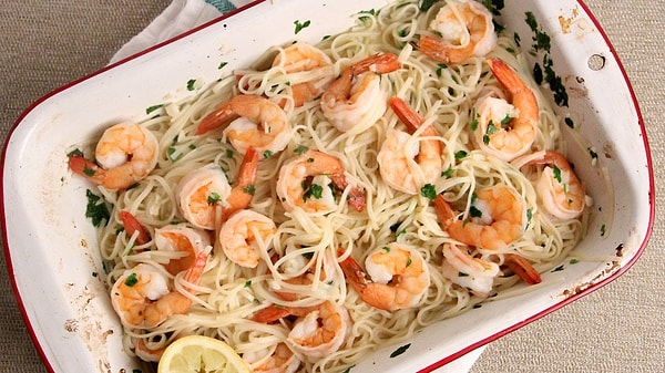 3. Паста с креветками в духовке