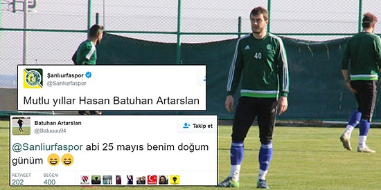 Futbolcusu Batuhan Artarslan'ın Doğum Gününü 2 Ay Önceden Kutlayan Şanlıurfaspor