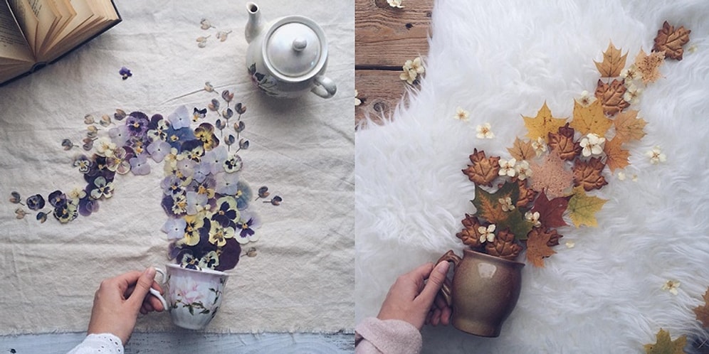 Rus Sanatçıdan Fincanlarla Yapılan Muazzam Derecede Güzel 18 Şairane Kompozisyon