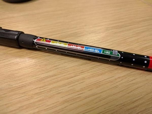 8. Mürekkep bitene kadar ortalama kaç sayfa yazabileceğinizi gösteren bu kalem.