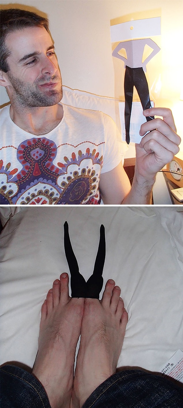 1. "I ordered some tights for halloween online. I didn't check the size and it turns out they were a bit too small."