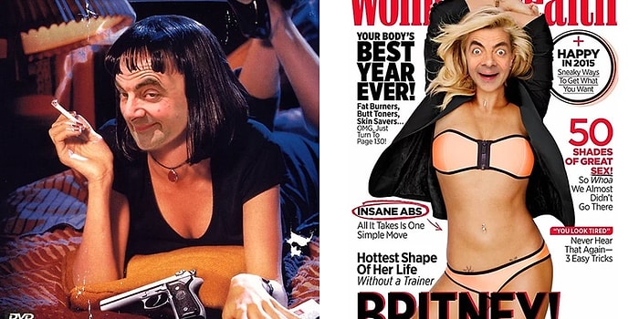 Photoshop Ustalarının Kurbanı Olan Tüm Zamanların En Komik Adamı Mr. Bean'den 43 Fotoğraf