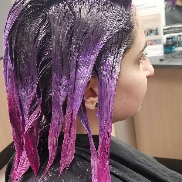 8. Вот так происходит процесс окрашивания: