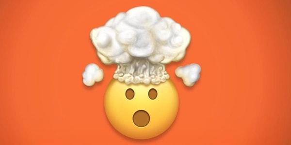 Kafasından dumanlar çıkmalı, şaşırmış emoji: