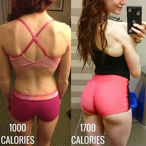 6. Ее дневной рацион повысился до 1700 калорий, что вместе с постоянно физической нагрузкой привело к потрясающему результату
