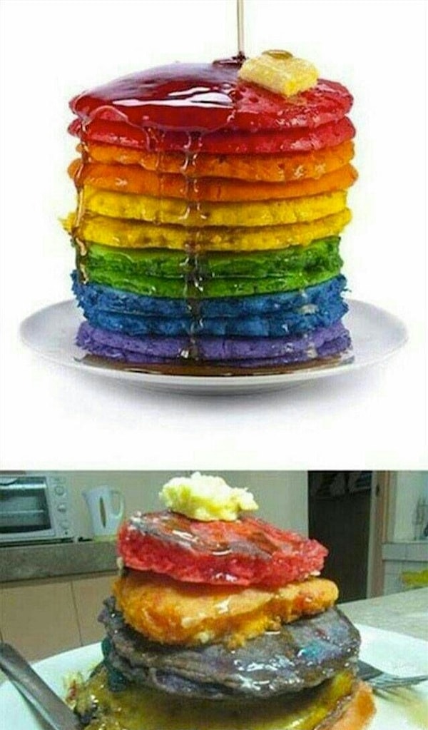 4. Радужные блинчики