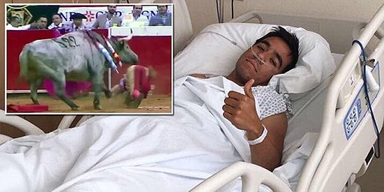 Kızgın Boğanın Boynuzlarından Kaçamayınca Anüsü Tamamen Parçalanan Matador