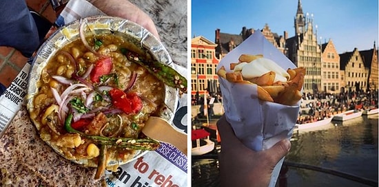 17 Ülkeden, Gece Acıkanların Gündüz Gezenlerin Gözdesi Çeşit Çeşit Ayaküstü Yiyecekler