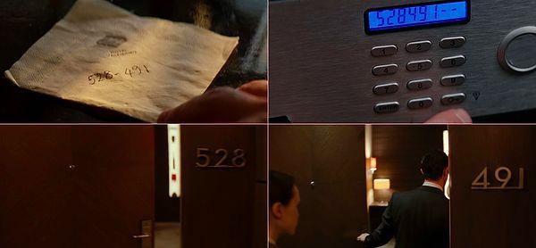 8. We see the number 528491 many times in the film.