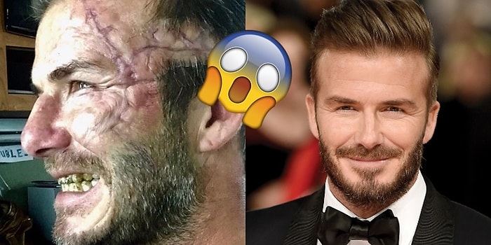 Şimdiye Kadar Yakışıklılığı ile Bilinen David Beckham'ın Karşımıza Çıkan En Korkutucu Hali