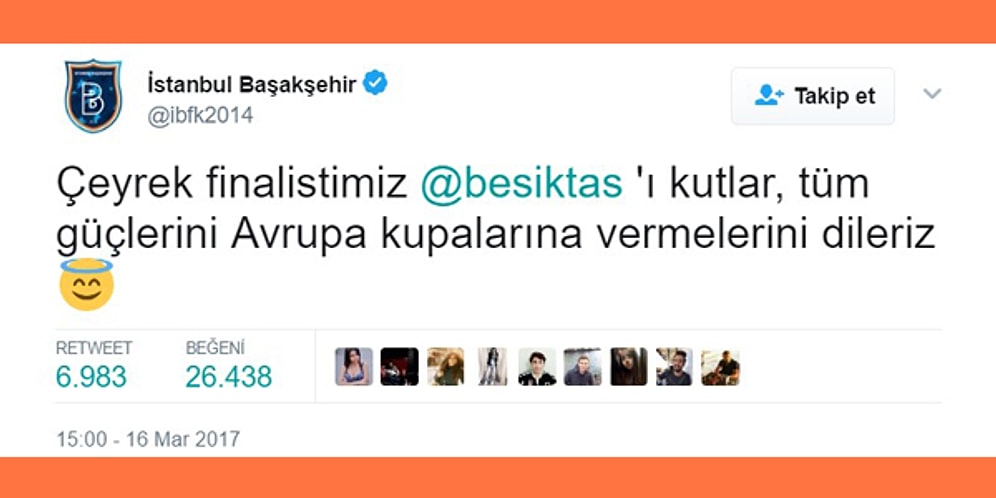 Ligde Zirveyi Zorluyor, Twitter'da Fenomenliği: Başakşehir Hesabının En İyi 15 Tweeti