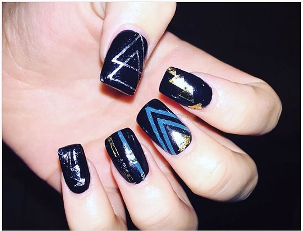 3. Геометрия в синих тонах