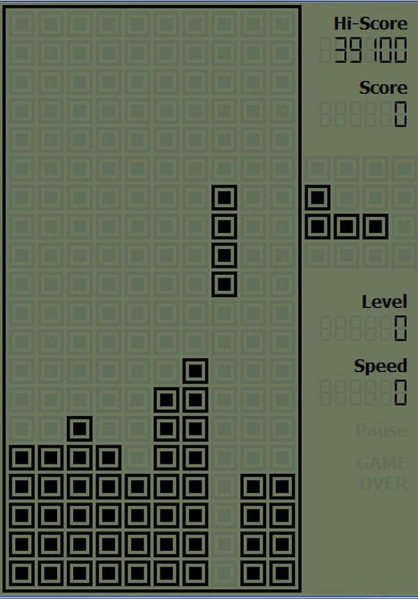 8. Как называлась эта любимая всеми игра в тетрис?