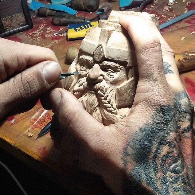 8. Some of his other pipe designs (Gimli son of Gloin in progress).