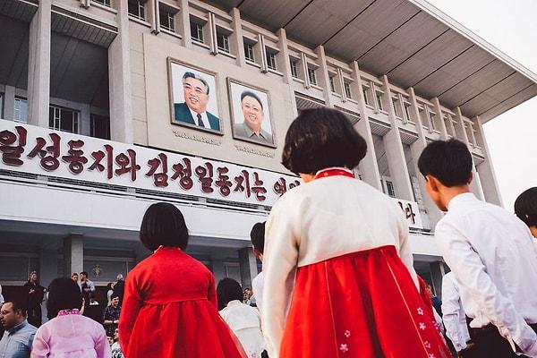 30. Kuzey Kore'nin birkaç tane şehrinden biri olan Pyongyang'da sadece elit kesim yaşayabiliyor.