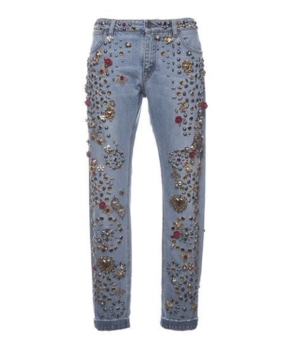 6. А вы бы щеголяли в этих джинсах от Dolce & Gabanna за $12.500 баксов, если бы вам подарил их сам дизайнер?