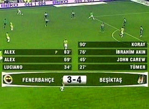 8. Unutulmaz Fenerbahçe - Beşiktaş maçlarından