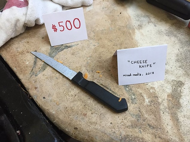 1. "Cheese Knife"; Mixed-Media, 2017