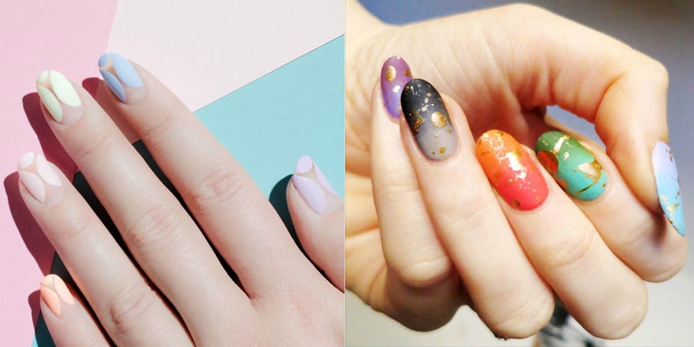 12 потрясающих матовых дизайнов ногтей