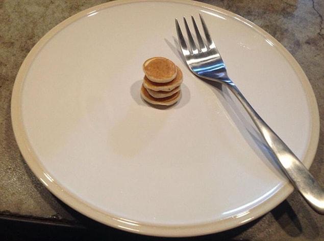 12. "I only want tiny pancakes today," troll dad obliges.