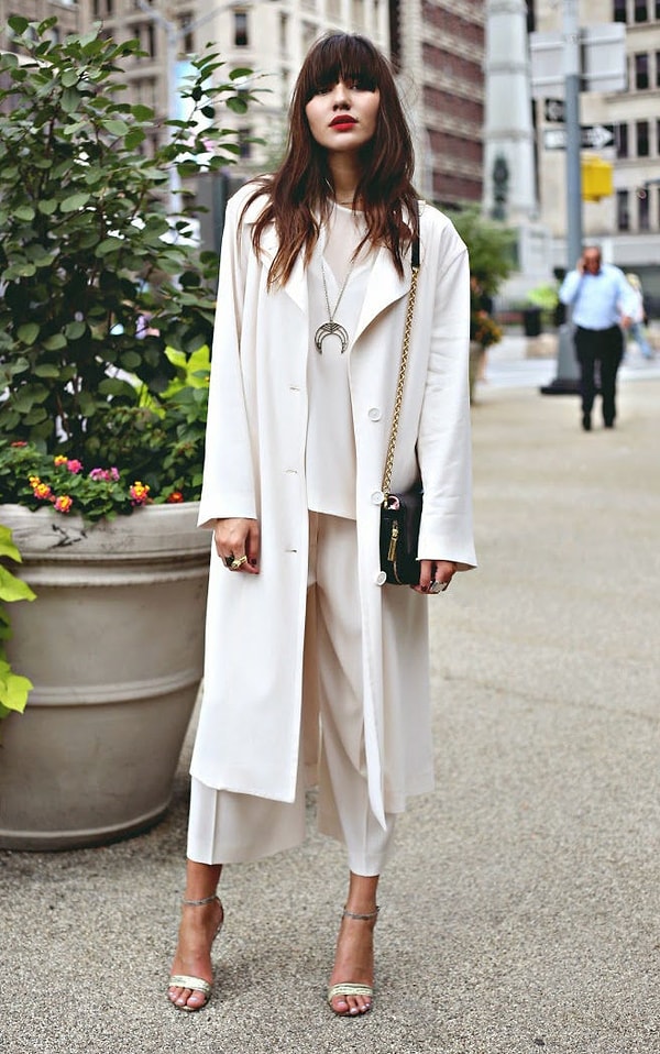 6. Будьте предельно осторожны, сочетая кюлоты с пальто.