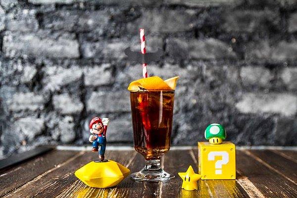 ''Super Mario'yu sadece barın dekorasyonunda değil, neredeyse her noktasında kullanmaya özen gösterdik.''