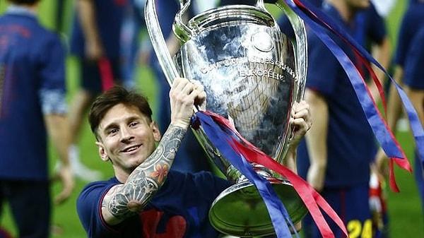 6. Messi, 4 kez Şampiyonlar Ligi şampiyonluğu yaşadı fakat Real Madridli Gento'nun 6 kez kazandığı bu kupayı 4 kez alarak henüz bu rekoru da kıramadı.