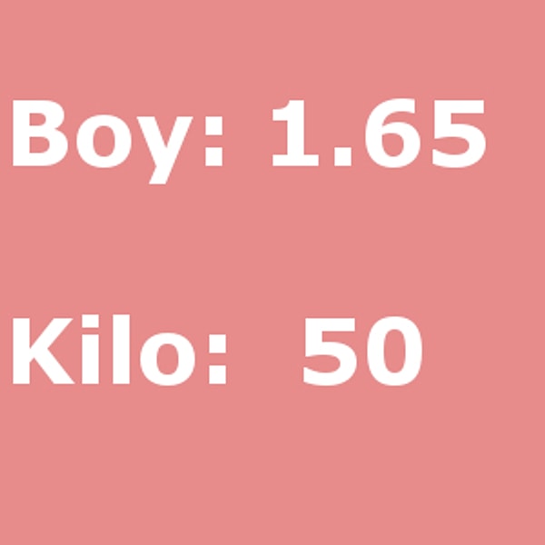 Boy 1.65 Kilo: 50