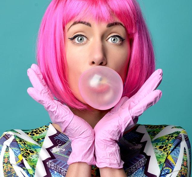 2. Bubble gum is usually a pink color because when they were invented, there was no other food coloring.