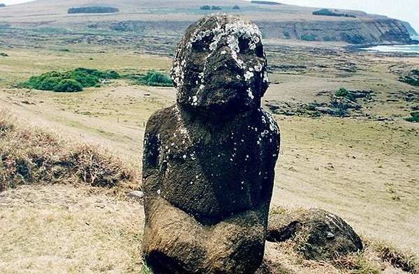 10. О чем может рассказать "сидящий" моаи?