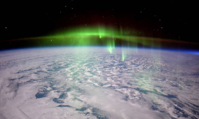 8. Flying Through the Aurora's Green Fog
