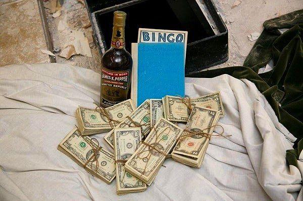 7. A couple renovating their kitchen discovered a safe in the floor. $50,000 in cold, hard cash, a rare bottle of bourbon, a book titled A Guide for the Perplexed, and a BINGO card.
