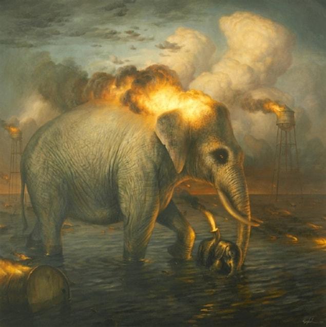 Wittfooth’s animals represent the human experience.