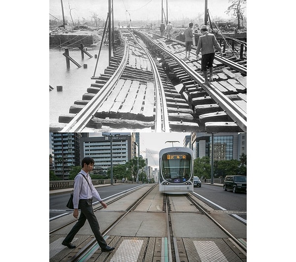 8. Мост Инарибаси тогда и сейчас