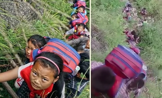 Okula Gitmek İçin Dağları Aşan Çocuklar