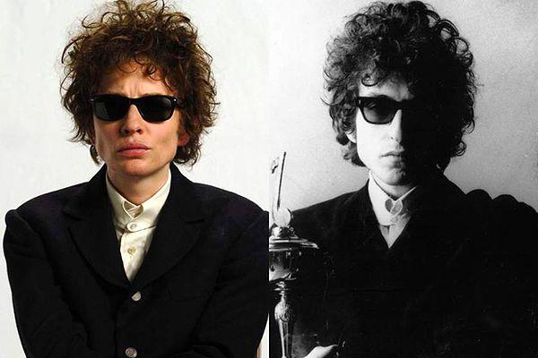2. Cate Blanchett was so successful when she played Bob Dylan; If they hadn't written her name on the film poster, it would have been difficult to realize it was her.
