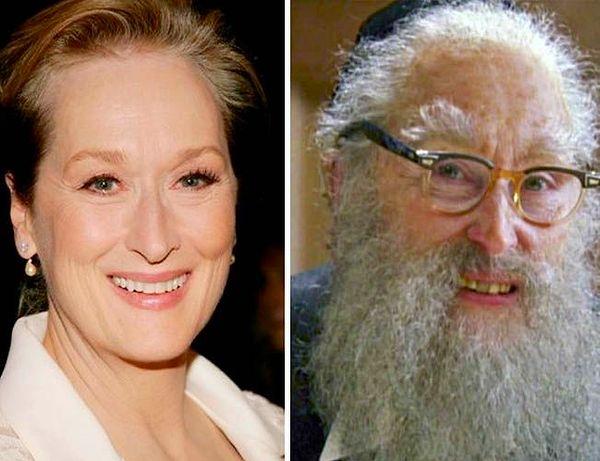 11. Meryl Streep made us feel her difference even after she acted as a Rabbi!