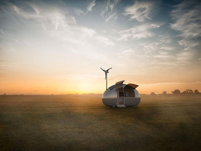 Rüzgar ve Güneş Enerjili Geleceğin Evi: Eko Kapsül