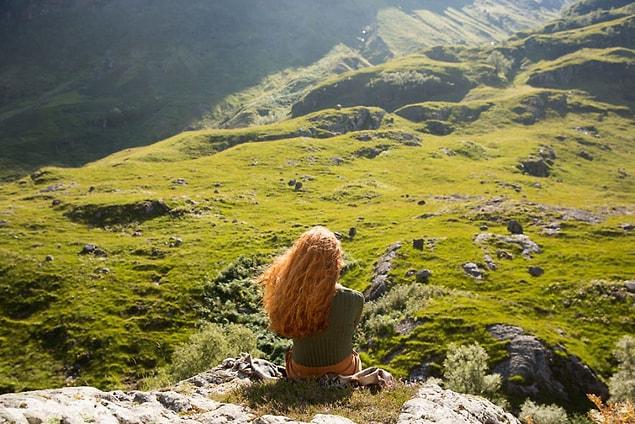 22. Kirstie Overlooking The Scottish Highlands Of Glencoe