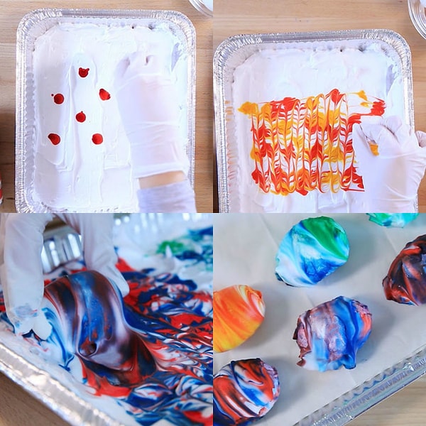 9. Чтобы окрасить яйца таким способом, следуйте инструкции 🔽